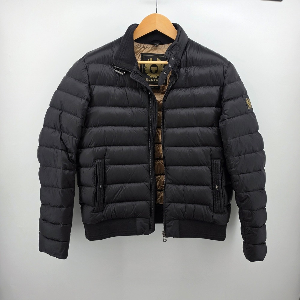 Belstaff Circuit Down Puffer Jacket Black Men's US 38 (Medium) Quilted Bomber